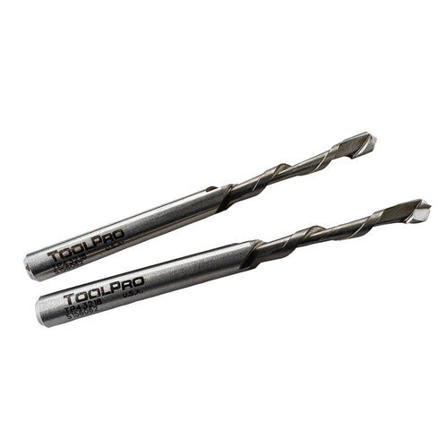 ToolPro 3/16 in. Piloted Down Spiral Cutout Bit - 2 Pack