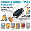 Spyder 14-Piece Tungsten Carbide Tipped (TCT) Hole Saw Kit Rapid Core Eject®