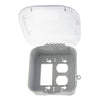 NSI Industries TORK XD210C Extra Duty Dual Gang, Vrt/Hrz Configuration, 2.75 IN In Use Weatherproof Clear Cover