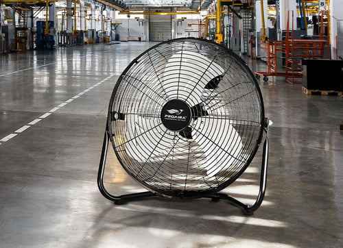Proaira 14 High Velocity Cradle Floor Fan 3 Speed Control Black