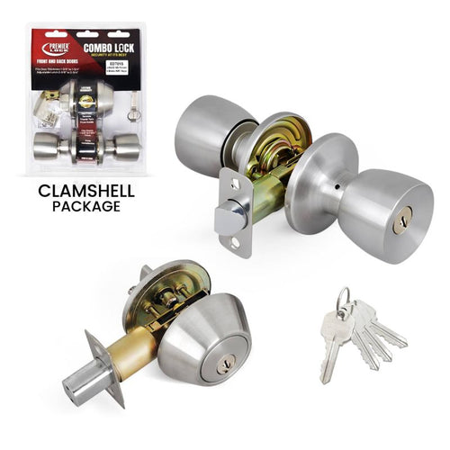 Premier Lock Combo Lockset Tulip Knob