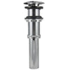 Danco Decorative Push-Button Sink Drain without Overflow in Chrome