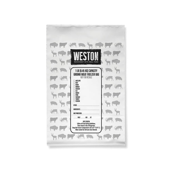 Weston® Meat Freezer Bags, 1lb, 100 Count