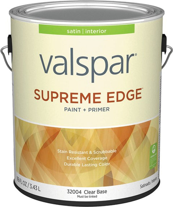 Valspar® Supreme Edge™ Interior Paint & Primer Satin 1 Gallon Clear Base