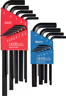 Eklind Tool L-Hex Key Metric Set, Black Oxide