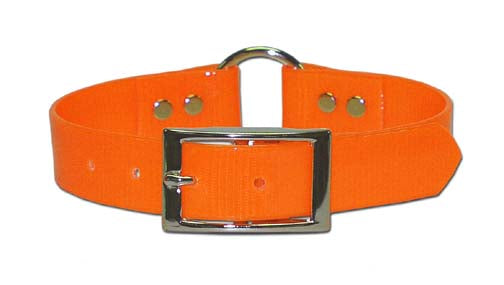 Leather Brothers 1 X Ring-in-center Bully Collar, 25-inch Orange