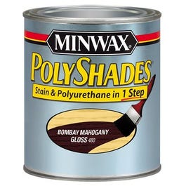 1-Qt. Bombay Mahogany Gloss Polyshades Wood Stain