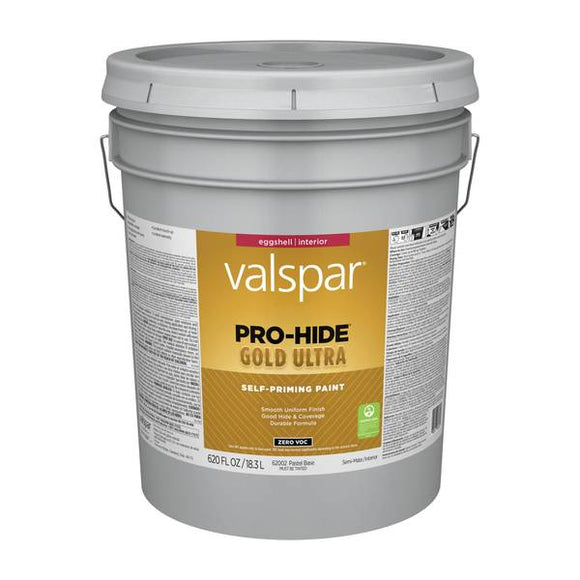 Valspar® Pro-Hide® Gold Ultra Interior Self-Priming Paint Eggshell 5 Gallon Clear Base (5 Gallon, Clear Base)
