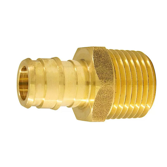 Apollo 1/2 in. Brass PEX-A Barb x 1/2 in. MNPT Male Adapter