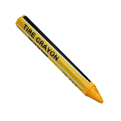 Tru-Flate Crayon Tire Marking Yellow 1/2W x 4-5/8L