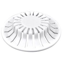 Bathroom Sink Hair Catcher, White Silicone, 1.5-In.