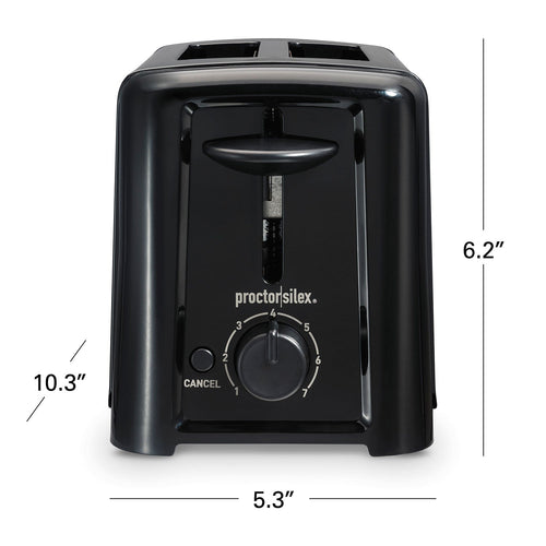 Proctor Silex 2 Slice Toaster Black