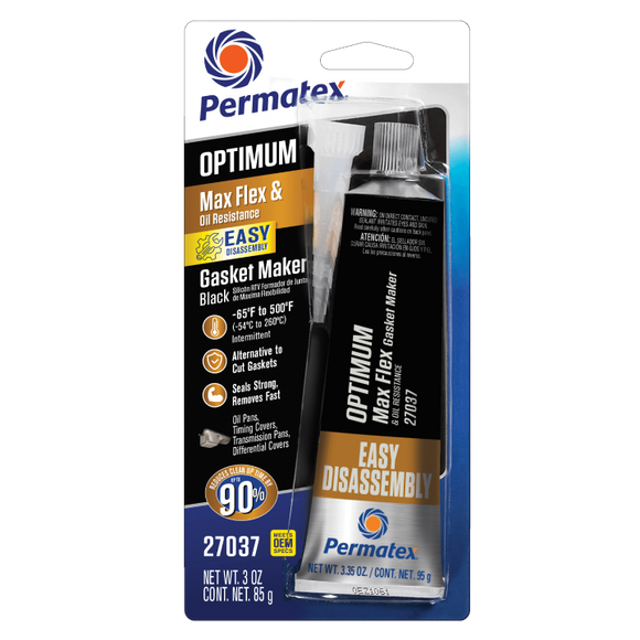 Permatex® Optimum Easy-Disassembly Black Rtv Silicone Gasket Maker