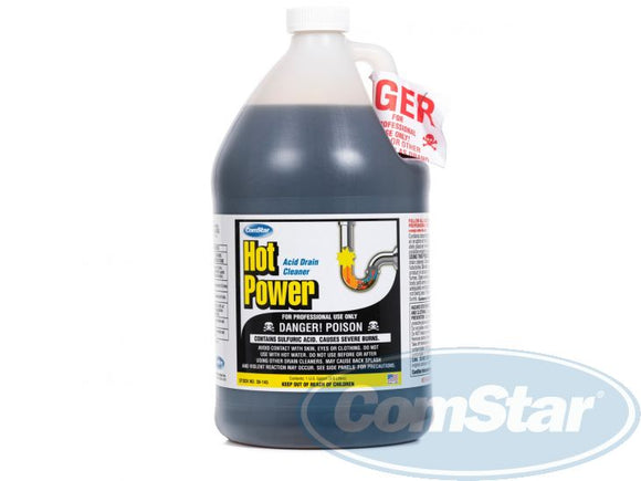 ComStar Hot Power, Professional Sulfuric Acid Drain Cleaner, 1 Gallon