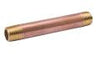 B & K Industries 1 Diameter Nipples Schedule 40 Red Brass 1 x 3