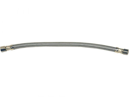 Danco 1/4 in. Comp. x 1/4 in. Comp. x 12 in. LGTH Stainless Steel Ice Maker Supply Line Hose