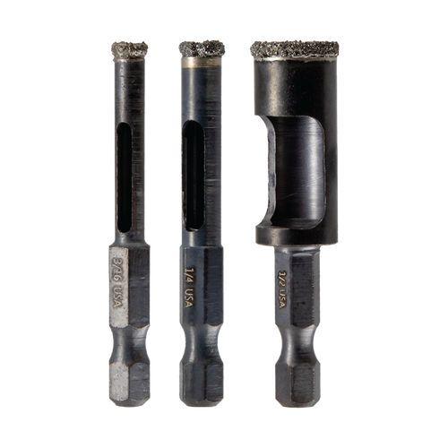 Spyder 3pc Diamond Edge Hole Saw Bit Set