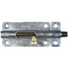 Door Barrel Bolt, Galvanized, 4-In.