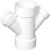 Charlotte Pipe 4-in x 4-in x 3-in x 3-in Dia 45-Degree PVC Double Wye Fitting