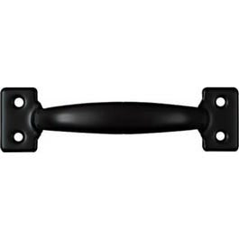 Door/Drawer Cabinet Pull, Satin Black, 6.5-In.
