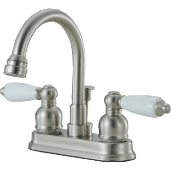 Hardware House 122832 Lavatory & Bar Faucet, 2 Handle ~ Satin Nickel