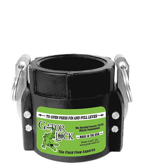 Green Leaf GatorLock (D) 3″ Female Coupler x 3″ Female NPT