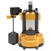 Dewalt 1-3HP Sump Pump-Stainless Steel Cast Iron Aluminum-Submersible-Automatic-Vertical Switch