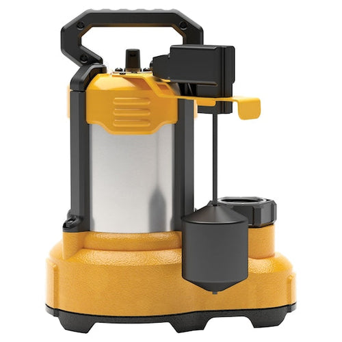 Dewalt 1-2 HP Sump Pump-Stainless Steel Cast Iron Aluminum-Submersible-Automatic-Vertical Switch