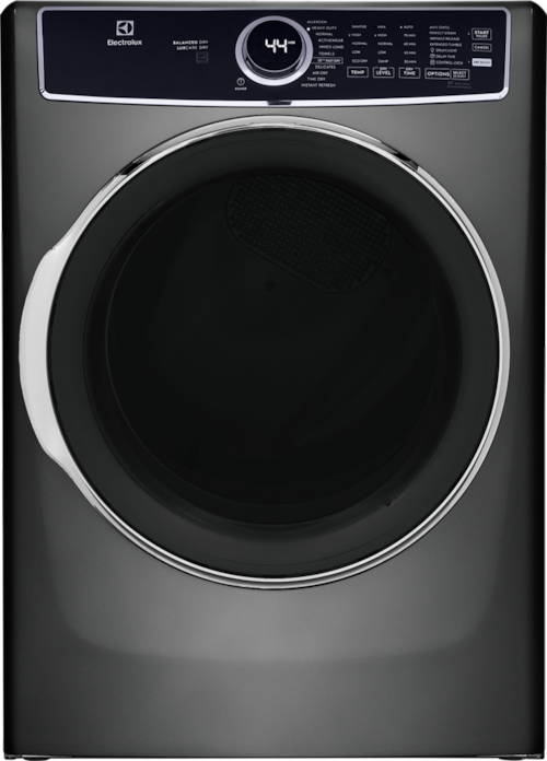 Electrolux Front Load Perfect Steam™ Electric Dryer with Balanced Dry™ and Instant Refresh – 8.0 Cu. Ft. Titanium (8.0 Cu. Ft., Titanium)