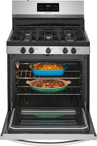 Frigidaire Frigidaire 30 in. 5 Burner Freestanding Gas Range in Stainless Steel (30, Stainless Steel)