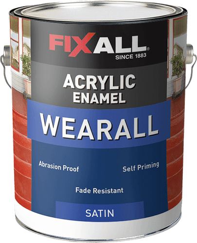 FixAll   Wearall Acrylic Satin Paint - Medium Base - 1 Gallon