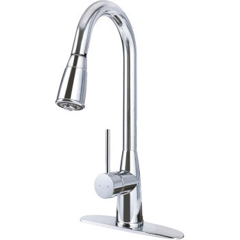 Hardware House 239004 Gooseneck Faucet, Chrome Finish