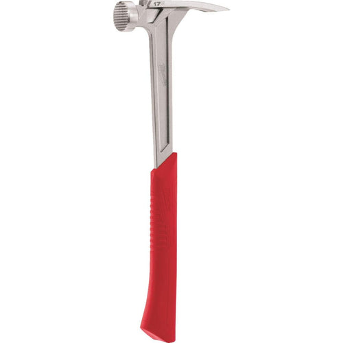 Milwaukee 17 Oz. Milled-Face Framing Hammer with Steel I-Beam Handle