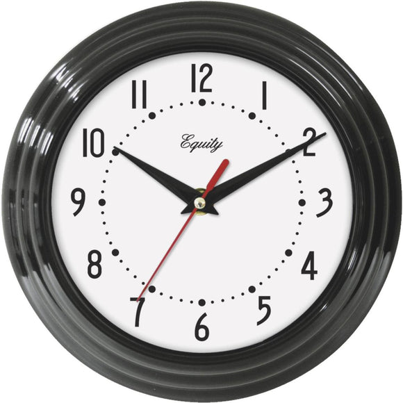 La Crosse Technology Equity Black Traditional Wall Clock