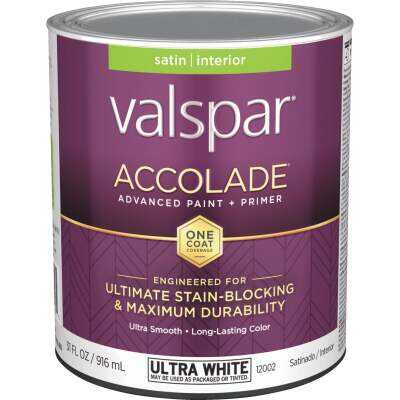 Valspar® Accolade® Interior Paint + Primer Semi-Gloss 5 Gallon Ultra White (5 Gallon, Ultra White)