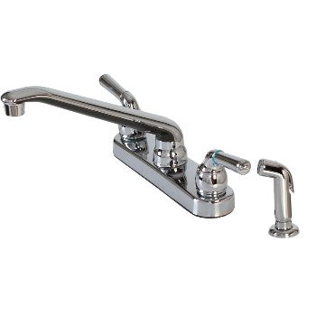 Hardware House 8238TP Kitchen Faucet w/ Spray, Chrome ~ Two Handle