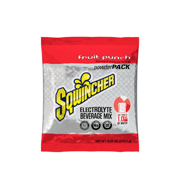 Sqwincher Fruit Punch Sports Energy Drink Powder Mix, 47.66 Oz.