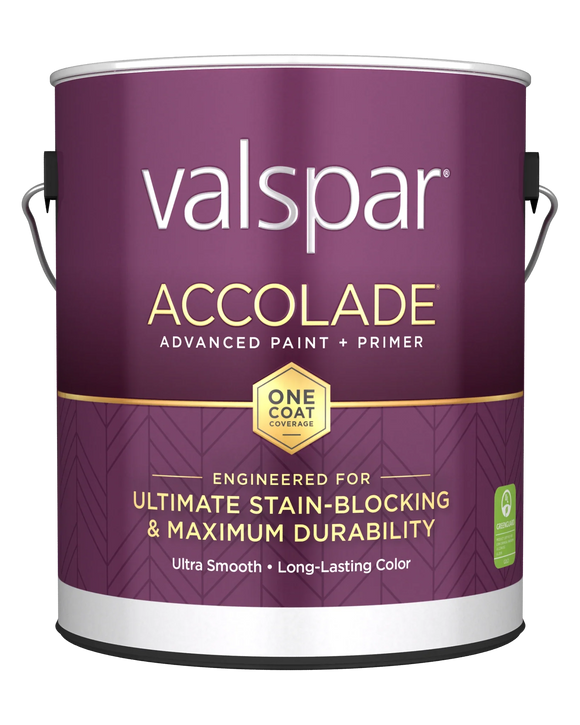 Valspar® Accolade® Interior Paint + Primer Satin 1 Quart Ultra White (1 Quart, Ultra White)