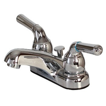 Hardware House 4224EUTPP Two Handle Lavatory Faucet, Non-Metallic Chrome