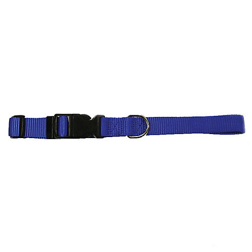 Leather Brothers Kwik Klip Adjustable Dog Collar Large Blue (Large, Blue)
