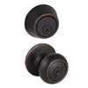 Design House Cambridge 2-Way Latch Deadbolt and Entry Door Knob in Oil Rubbed Bronze