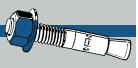 Midwest Fastener TorqueMaster Blue Wedge Anchors 1/4 x 3-1/4