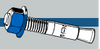 Midwest Fastener TorqueMaster Blue Wedge Anchors 5/8 x 3-1/2