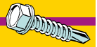 Midwest Fastener Hex Washer Self-Drilling Screws #8 x 1