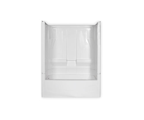 ABG Brands Clarion AcrylX Four-Piece Alcove Left-Hand Drain Tub Shower