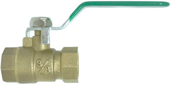 K-T Industries Full Port Brass Ball Valve 3/8