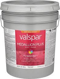 Valspar® Medallion® Plus Exterior Paint + Primer Flat 5 Gallon Tint Base (5 Gallon, Tint Base)