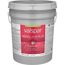 Valspar® Medallion® Plus Exterior Paint + Primer Satin 5 Gallon Clear Base (5 Gallon, Clear Base)