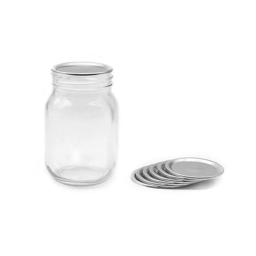 Kerr Canning Lids, Regular Mouth Mason Jar Lids without Bands, 12 Count