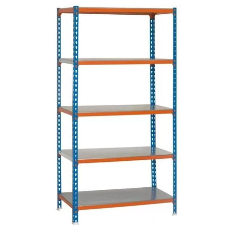 Simonrack Kit Simonclick Plus 5 Shelf Kit Blue - Orange - Galvanized